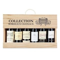 Bộ 6 chai rượu 6 loại Bordeaux 375ml