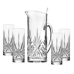 Bộ bình cốc 6 món Godinger Dublin Barware
