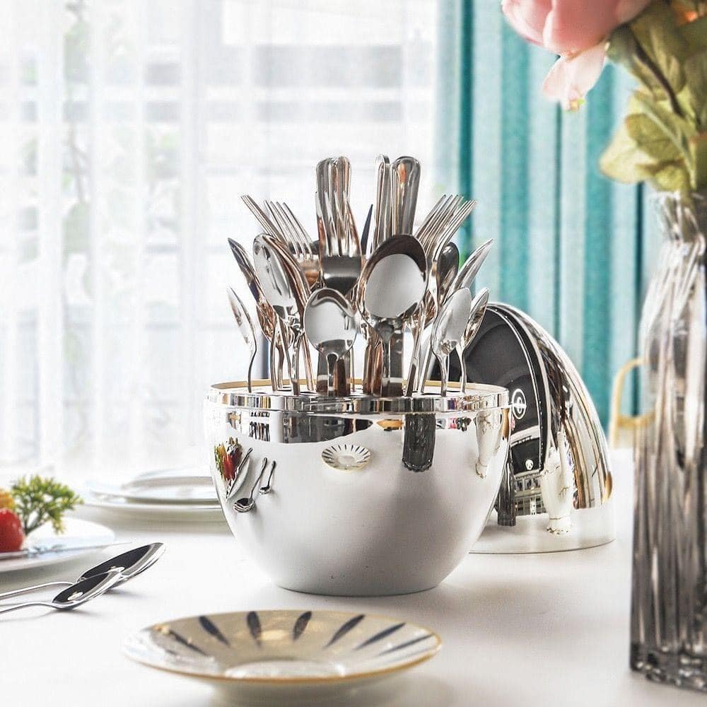 Set de Cubiertos Huevo: Elegancia y Estilo en tu Mesa - SET DE CUBIERTOS HUEVO