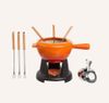 Bộ nồi ăn lẩu kèm bếp 9 món Le Creuset Fondue-Set M Holzgriff 2L