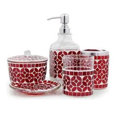 Bộ phụ kiện phòng tắm pha lê 5 món LushAccents