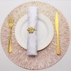 Bộ tấm lót bàn ăn 8 miếng Evevda hình tròn 38cm