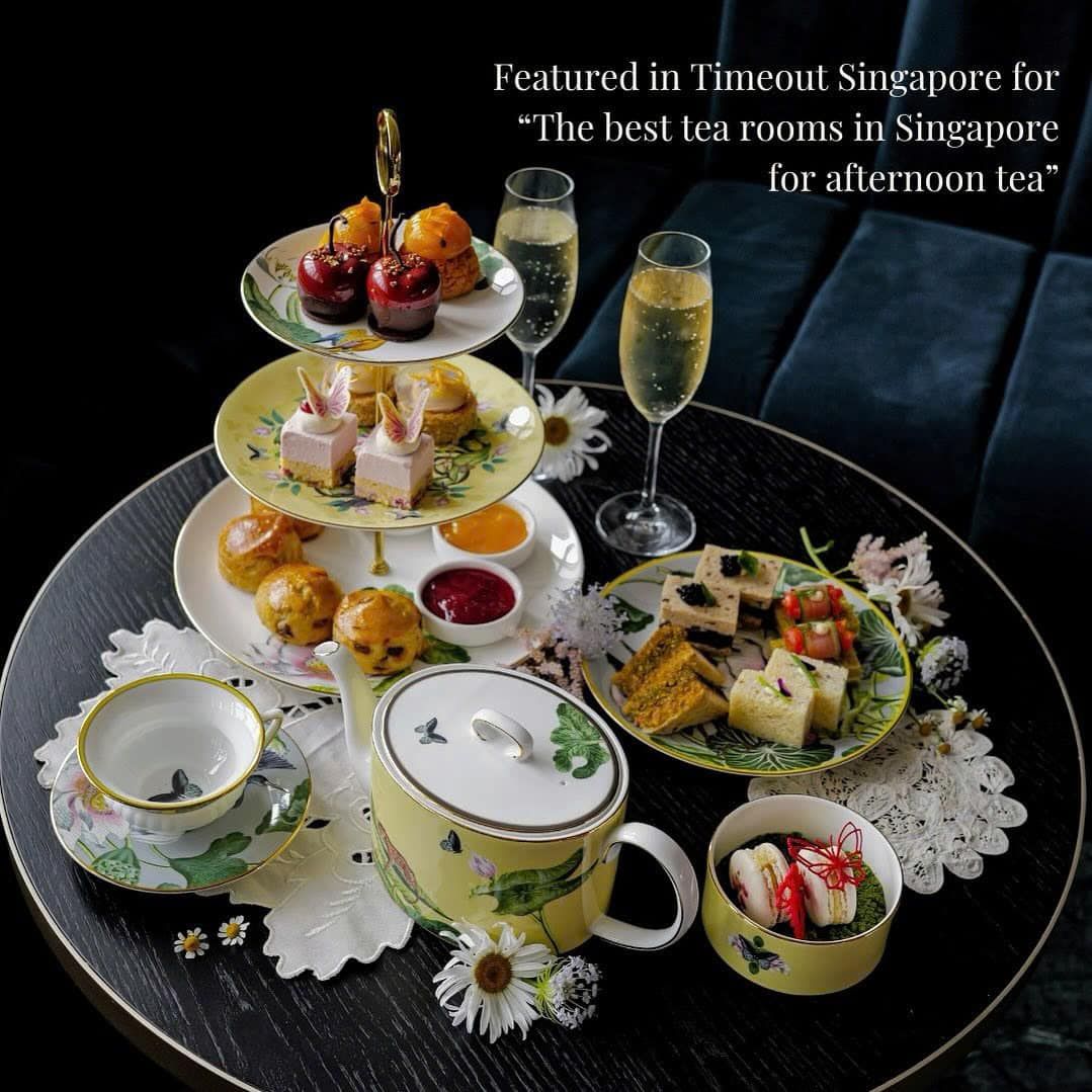 Bộ trà Waterlily sứ xương viền vàng 22 karat Wedgwood