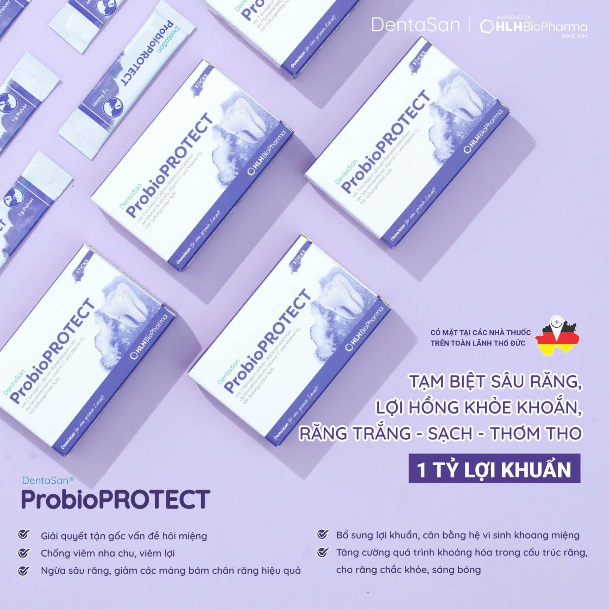Bột ngậm thơm miệng Dentasan ProbioProtect