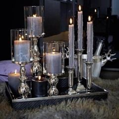 Chân nến mạ bạc Edzard