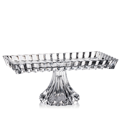 Chân bồng chữ nhật Rogaska CROWN JEWEL 35cmx19cm