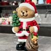 Gấu Noel gắn đèn LED phiên bản 2023
