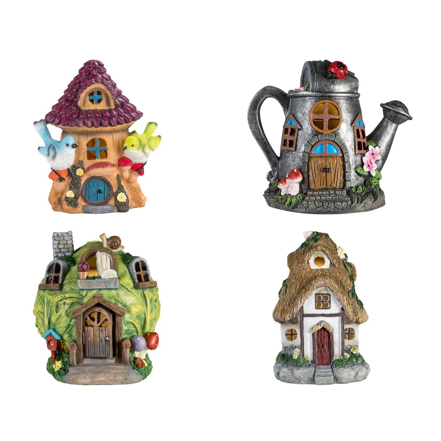 Nhà hình trang trí Livarno với đèn LED chiếu sáng năng lượng mặt trời