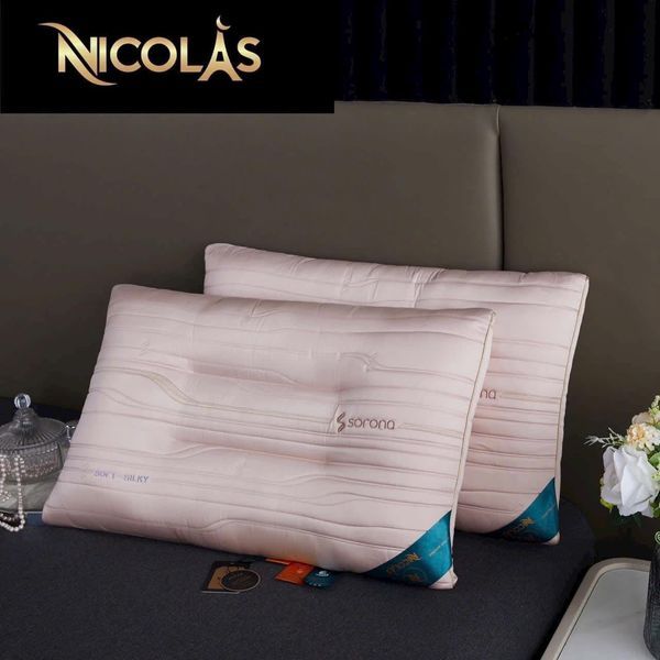 Gối kháng khuẩn cao cấp mềm êm mát lạnh Nicolas