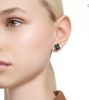 Hoa tai cỏ 4 lá xanh Ngọc Bích Swarovski