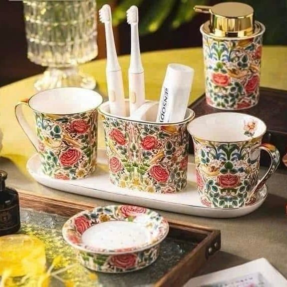 Bộ Phụ Kiện Nhà Tắm - Đẹp Lãng Mạn Như Tác Phẩm Nghệ Thuật!