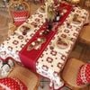 Khăn trải bàn Giáng sinh Jacquard cao cấp