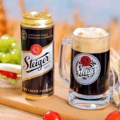 Bia Steiger đen dòng lon 500ml