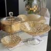 Chân bồng Arabesque Gold Leaf IVV - họa tiết hoa vàng