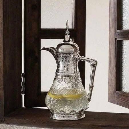 Bình đựng nước pha lê màu bạc cổ điển 1,6l cao cấp