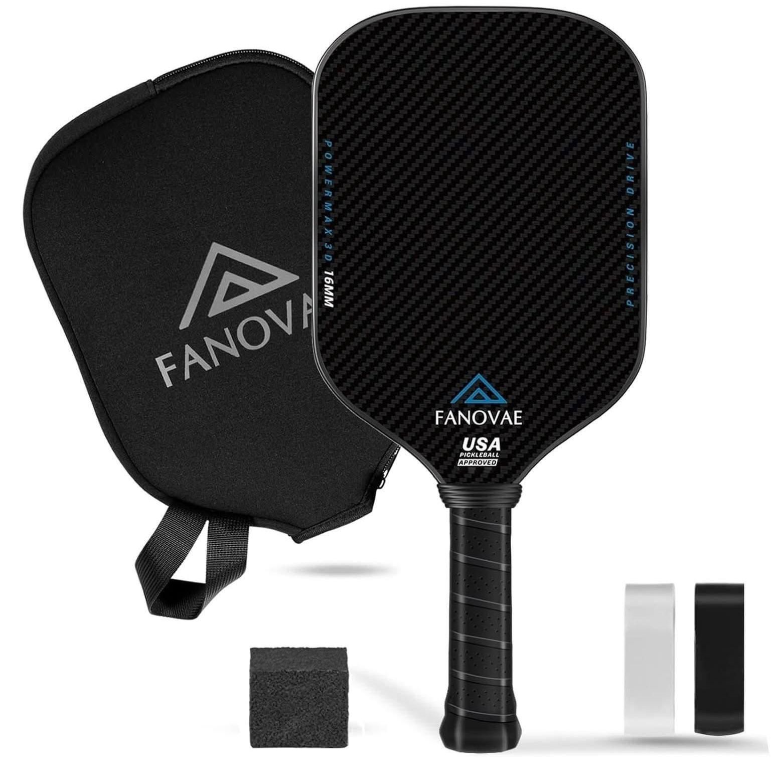 Vợt Pickleball sợi carbon Fanova 16mm