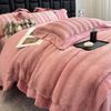 Set chăn ga gối nỉ lông hồ ly 4 món