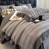 Set chăn ga gối nỉ lông hồ ly 4 món