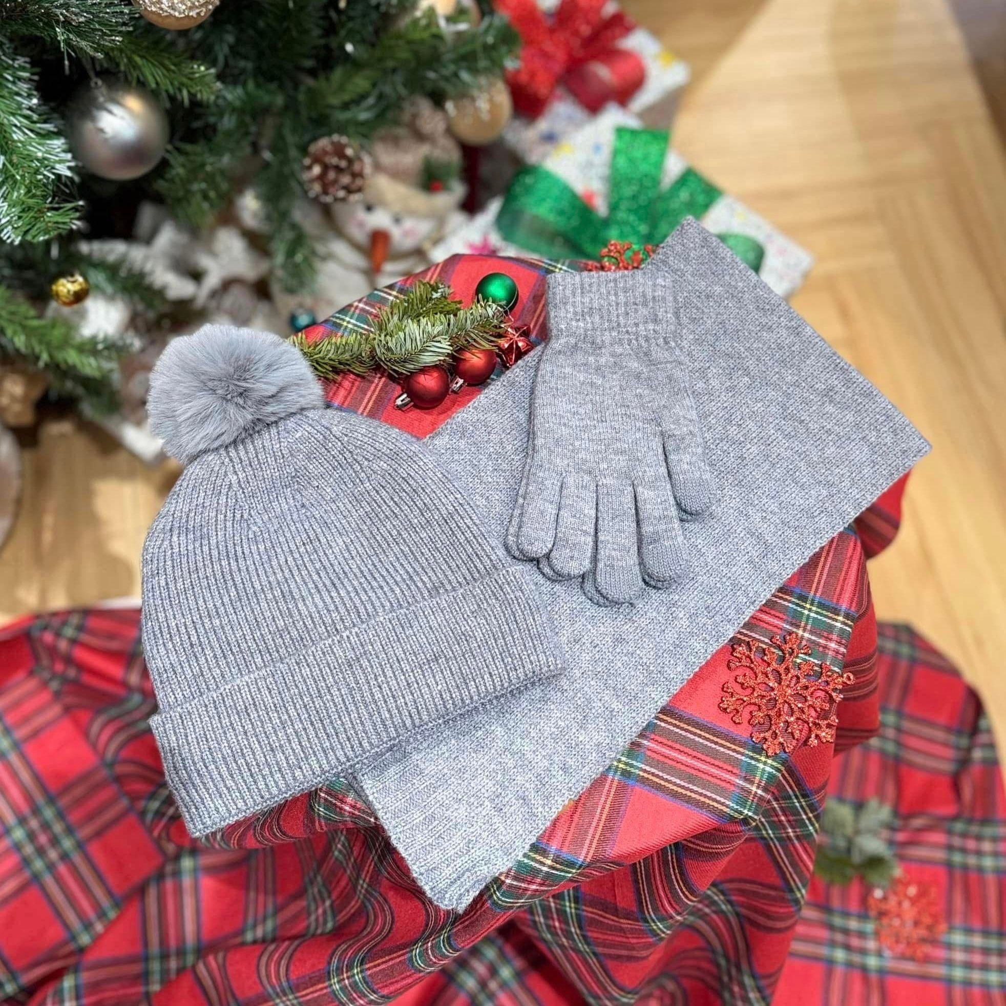 Set khăn mũ găng tay Aneco cao cấp