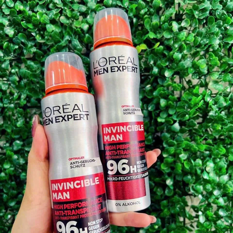 Xịt khử mùi Loreal men Expert Invincible Man 150ml