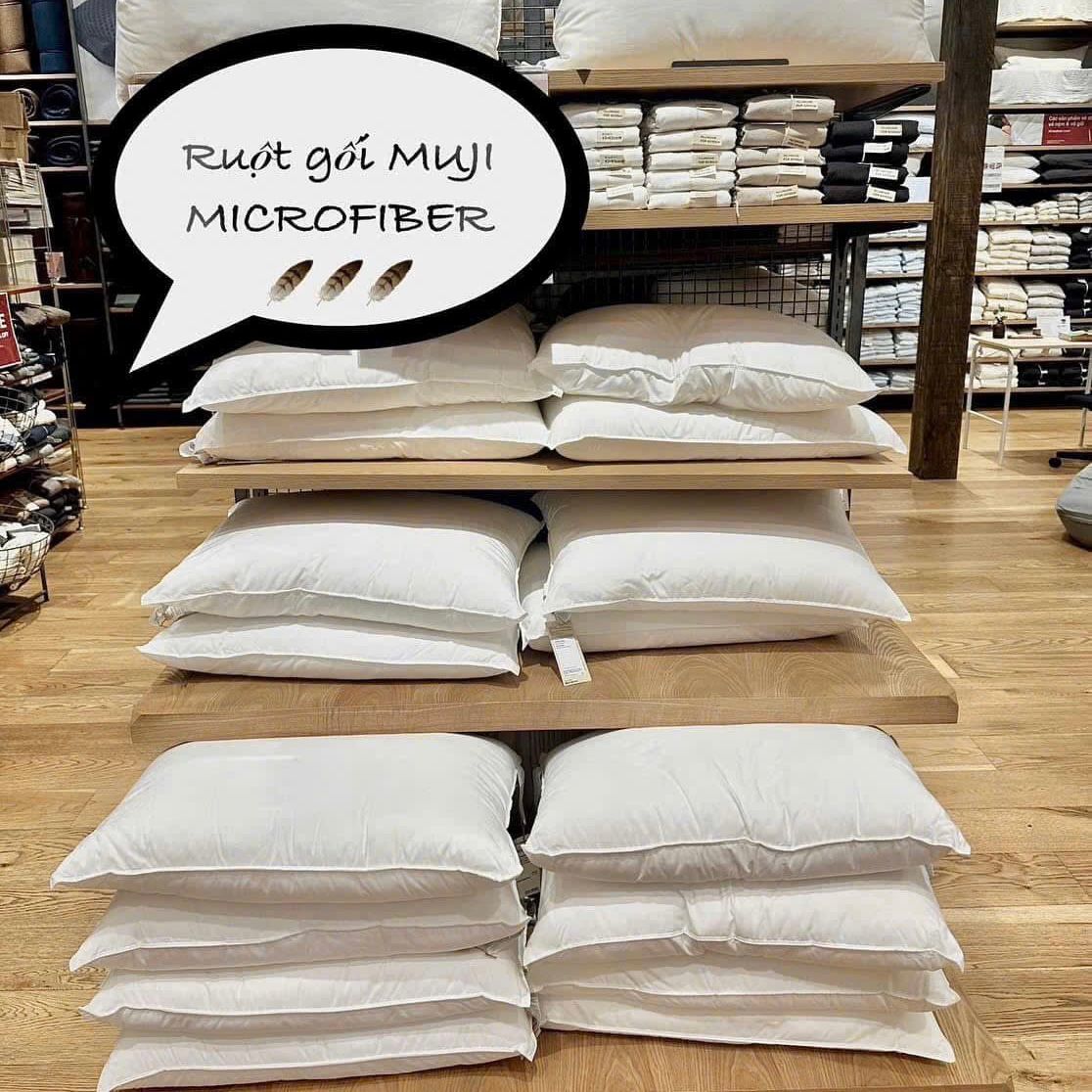 Gối cotton Muji 48*74cm