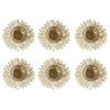 Bộ 6 Chiếc Lót Cốc Bloom Coasters Set Gilded Chilewich