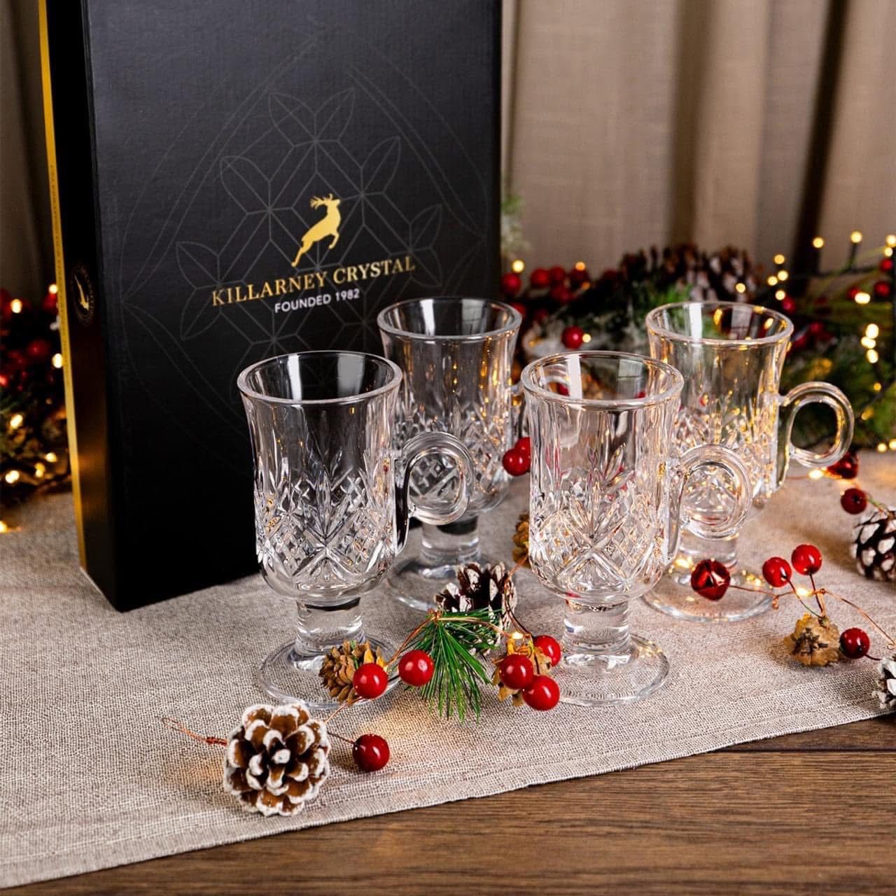 Bộ cốc 4 món Killarney Crystal Trinity Irish Coffee