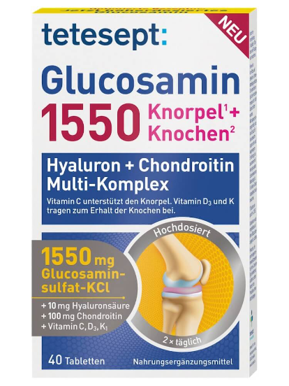 Thuốc Bổ Xương Khớp Tetesept Glucosamin 1550, 40 viên