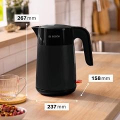 Ấm đun nước Bosch TWK2M163 màu đen 1,7 lít