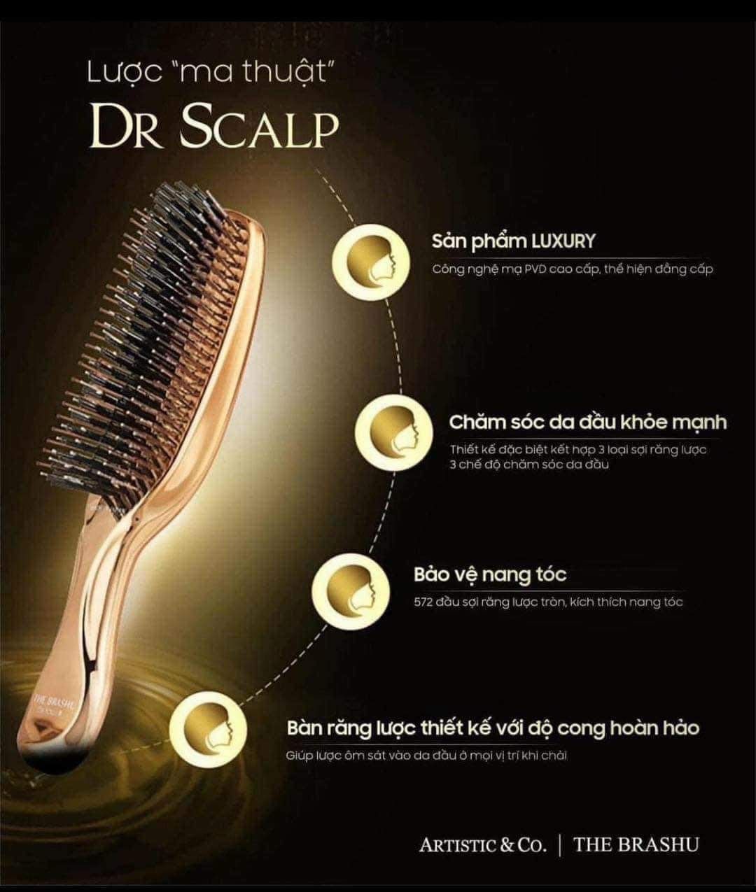 Lược massage The Brashu Dr Scalp