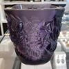 Bình hoa mẫu đơn Lalique tím 14x12cm