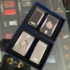Bộ bật lửa khò và dụng cụ cắt xì gà Caseti