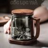 Cốc lọc trà thuỷ tinh óc chó