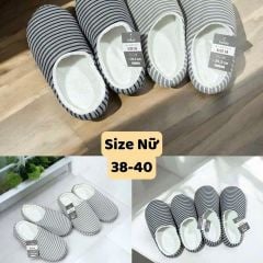 Dép đi trong nhà đế nhựa Comfy Nhật Bản – lót lông cừu