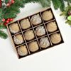 Set 12 phụ kiện nhung Nervure trang trí cây thông Noel