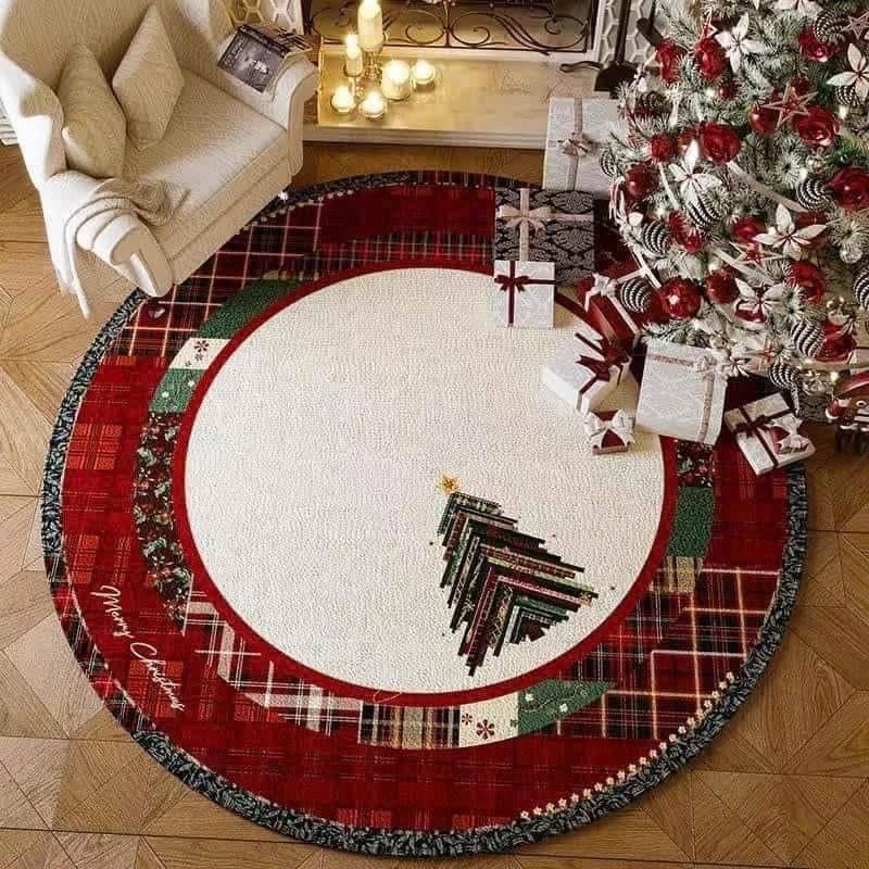 Thảm tròn Giáng sinh Maples Rugs