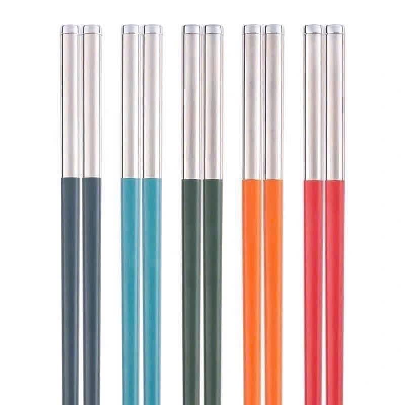 Bộ 5 đôi đũa sợi thủy tinh cầu vồng