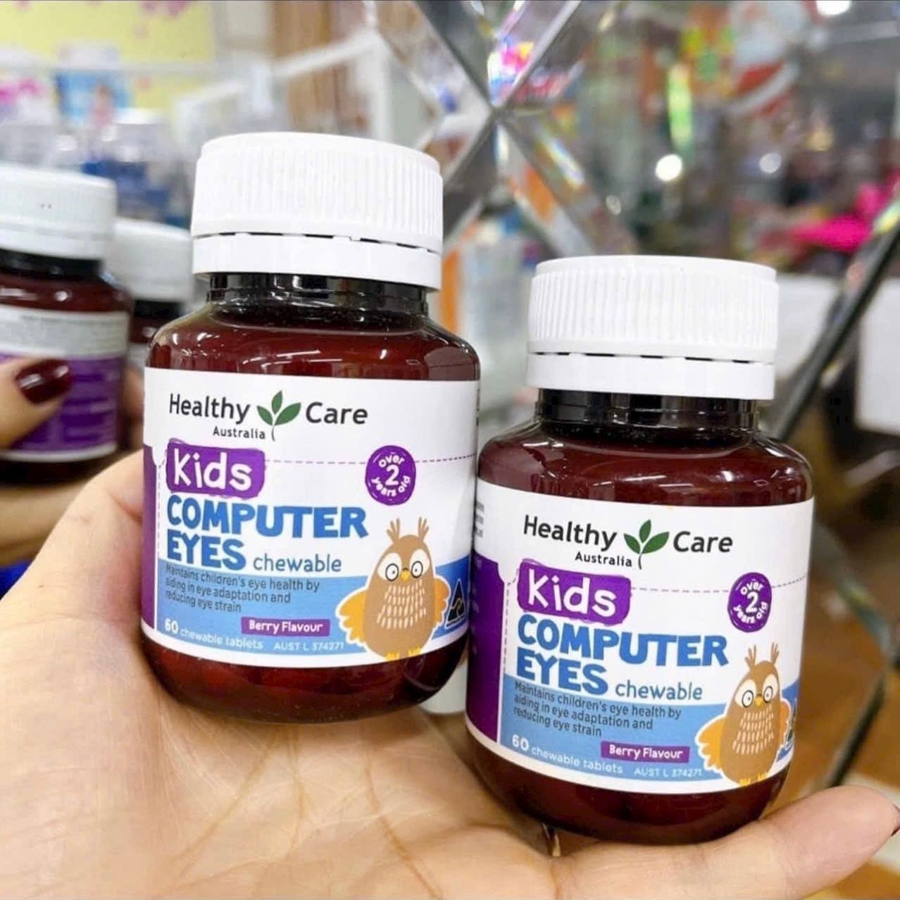 Kẹo bổ mắt cho bé Healthy Care Kids Computer Eyes Úc 60 viên