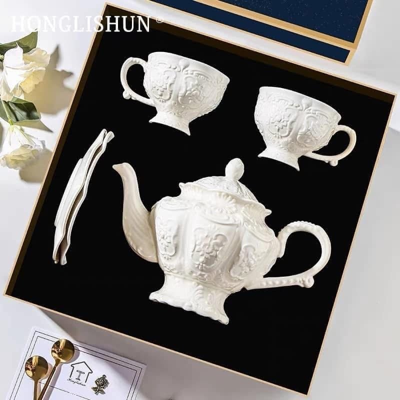 Bộ trà Manulife “Bạch Tuyết”