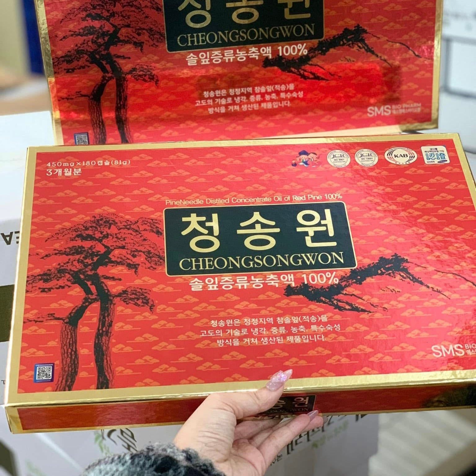 Tinh dầu thông đỏ Cheongsongwon 180 viên