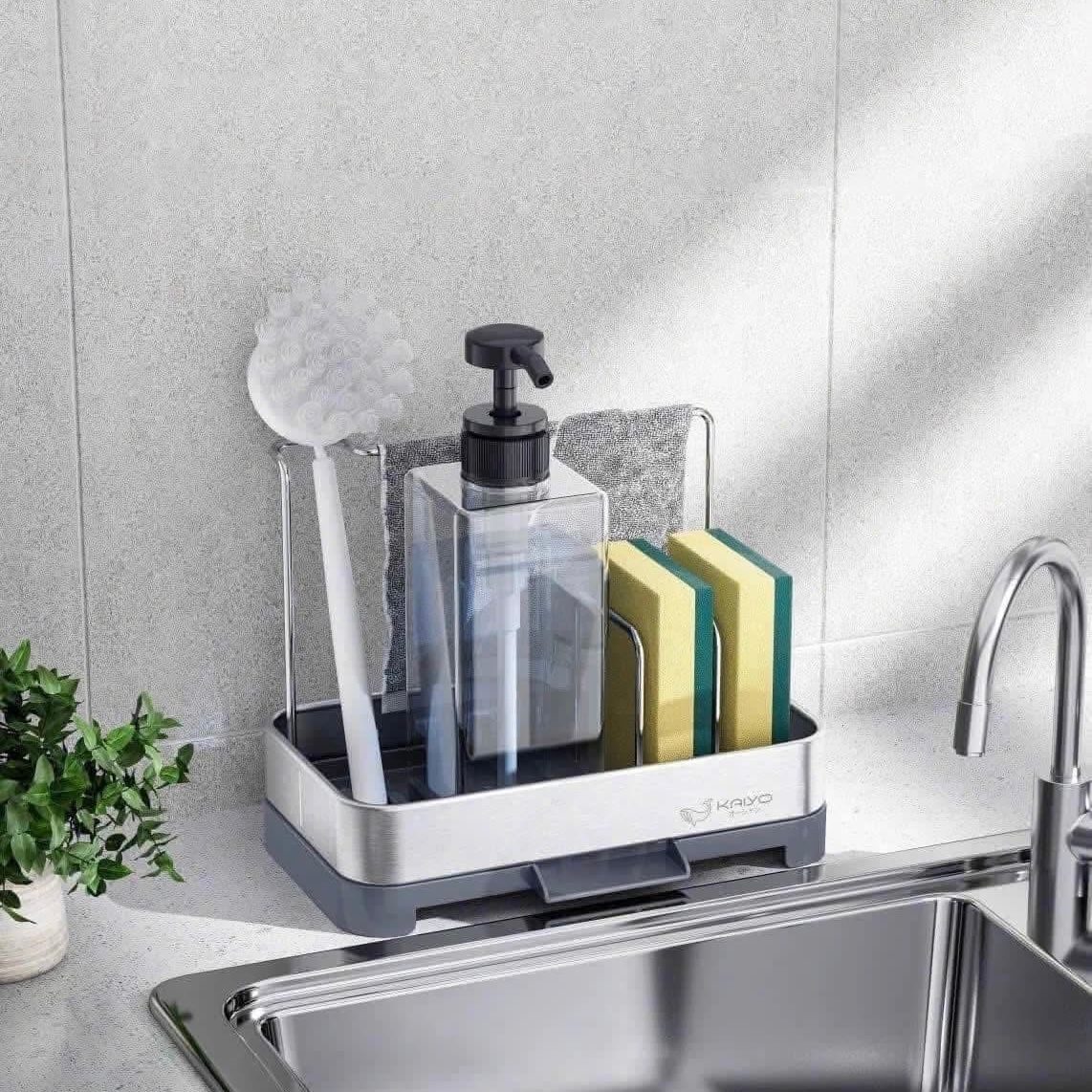 Giá để đồ rửa chén tích hợp thanh treo khăn tiện lợi Kaiyo