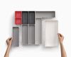 Bộ 10 khay chia ngăn kéo đựng đồ Joseph Joseph Duo đỏ xám 851676