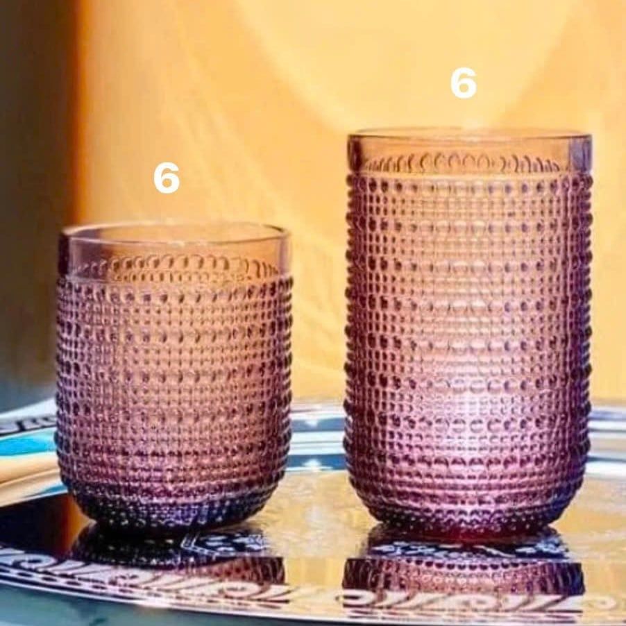 Bộ 12 cốc Viola 6 cốc thấp 295ml, 6 cốc cao 380ml