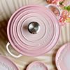 Nồi gang Le Creuset Brater Rund Evo 20cm Shell Pink màu hồng