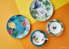 Bộ sưu tập đĩa tròn 20cm Wonderlust sứ xương viền vàng 22K