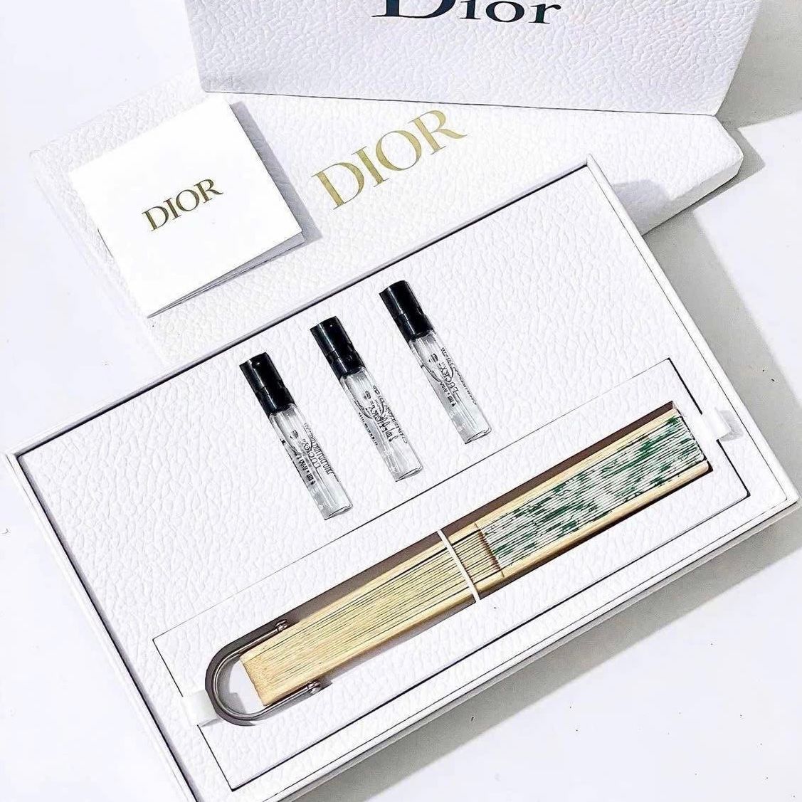 Set Dior quạt và nước hoa Lucky Wind Chine