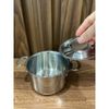 Nồi hai quai mini 10cm inox 18/10