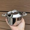 Nồi hai quai mini 10cm inox 18/10