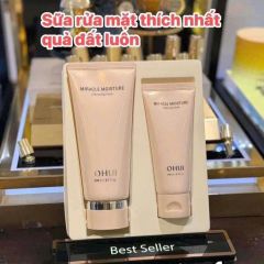 Sữa rửa mặt Ohui hồng 200ml tặng 1 tuýp 100ml