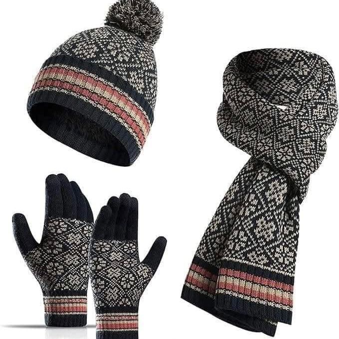 Bộ khăn mũ găng tay Kawior cao cấp